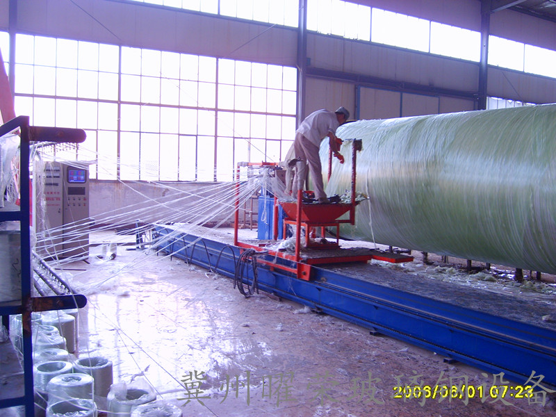 Winding Φ2 meter pipeline